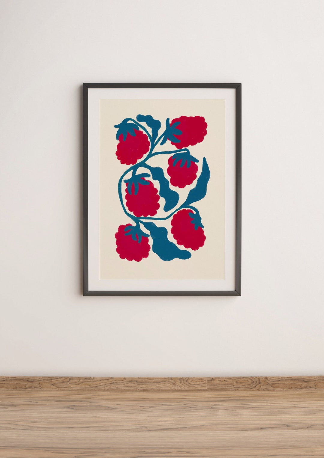 Baby Raspberry Print Raspberries UNFRAMED Print | Raspberry Fruit Prints Fruit Poster ...