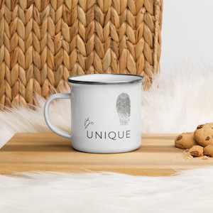 Be Unique Enamel Mug