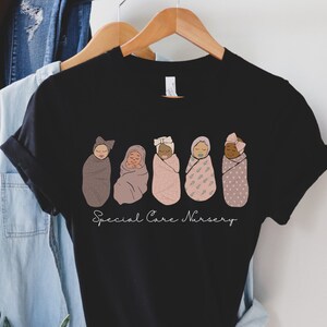 Swaddled Baby Tshirt, Special Care Nursery Tshirt, SCN Nurse Shirt, SCN Shirt, NICU Nurse Tshirt