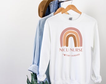 Nicu Nurse Sweatshirt, Nicu sweatshirt, I Love Tiny Humans Sweatshirt, Nicu Nurse gift