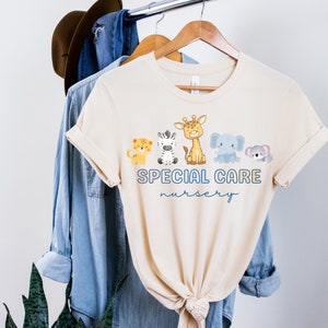 Baby Animal Special Care Nursey Shirt, SCN Nurse Shirt, Special Care Nursery, SCN Shirt, Nurse Shirt, Nicu Nurse Shirt