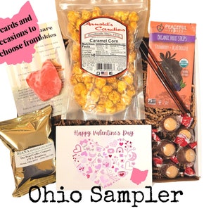 Ohio Geschenkbox, Geschenkkorb, Ohio State Geschenkbox, Geburtstag, Urlaub, Unternehmen, Relator, Made in Ohio Geschenk, Buckeye Candy, Weihnachtsgeschenk, OH