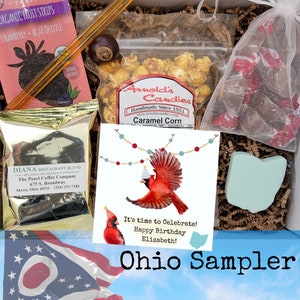 Ohio Geschenkbox, Geschenkkorb, Ohio State Geschenkbox, Geburtstag, Urlaub, Unternehmen, Relator, Ohio Made Geschenk, Buckeye Candy, Weihnachten, Danke