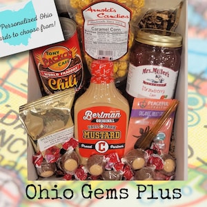 Ohio-geschenkdoos, geschenkmand, geschenkdoos Ohio State, verjaardag, vakantie, Corporate, Relator, Made in Ohio-cadeau, Buckeye-snoep, valentijnscadeau