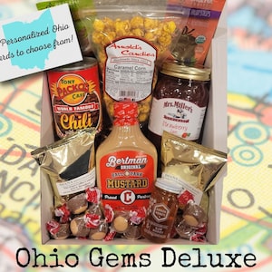 Ohio-geschenkdoos, geschenkmand, geschenkdoos Ohio State, verjaardag, vakantie, Corporate, Relator, Made in Ohio-cadeau, Buckeye-snoep, valentijnscadeau