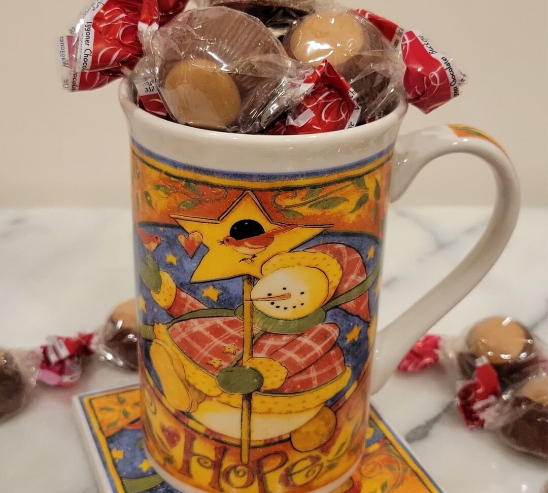 Ohio Buckeye Candy Christmas Mug, Ohio Gift Basket, Ohio Christmas Gift