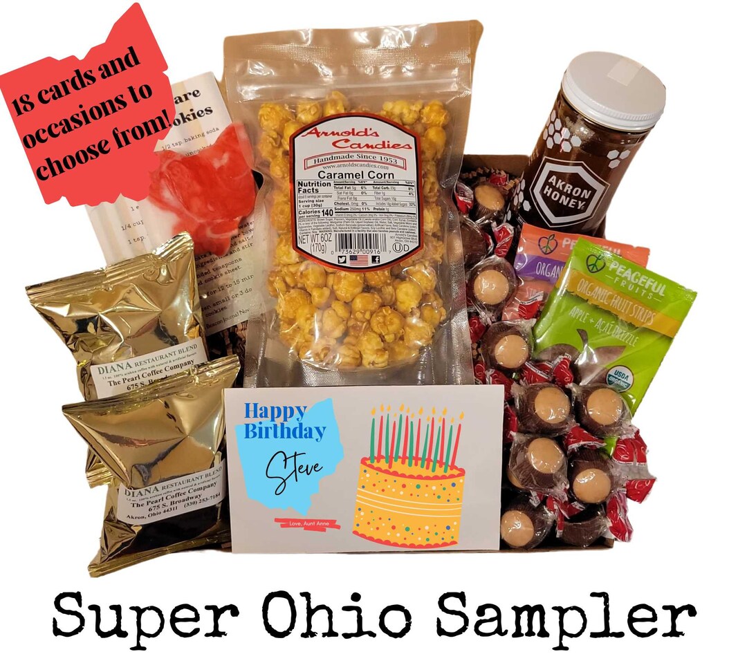 Ohio Gift Box Gift Basket Ohio State Gift Box Birthday Etsy