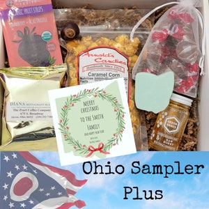 Ohio-geschenkdoos, geschenkmand, geschenkdoos Ohio State, verjaardag, vakantie, Corporate, Relator, Made in Ohio-cadeau, Buckeye-snoep, kerstcadeau
