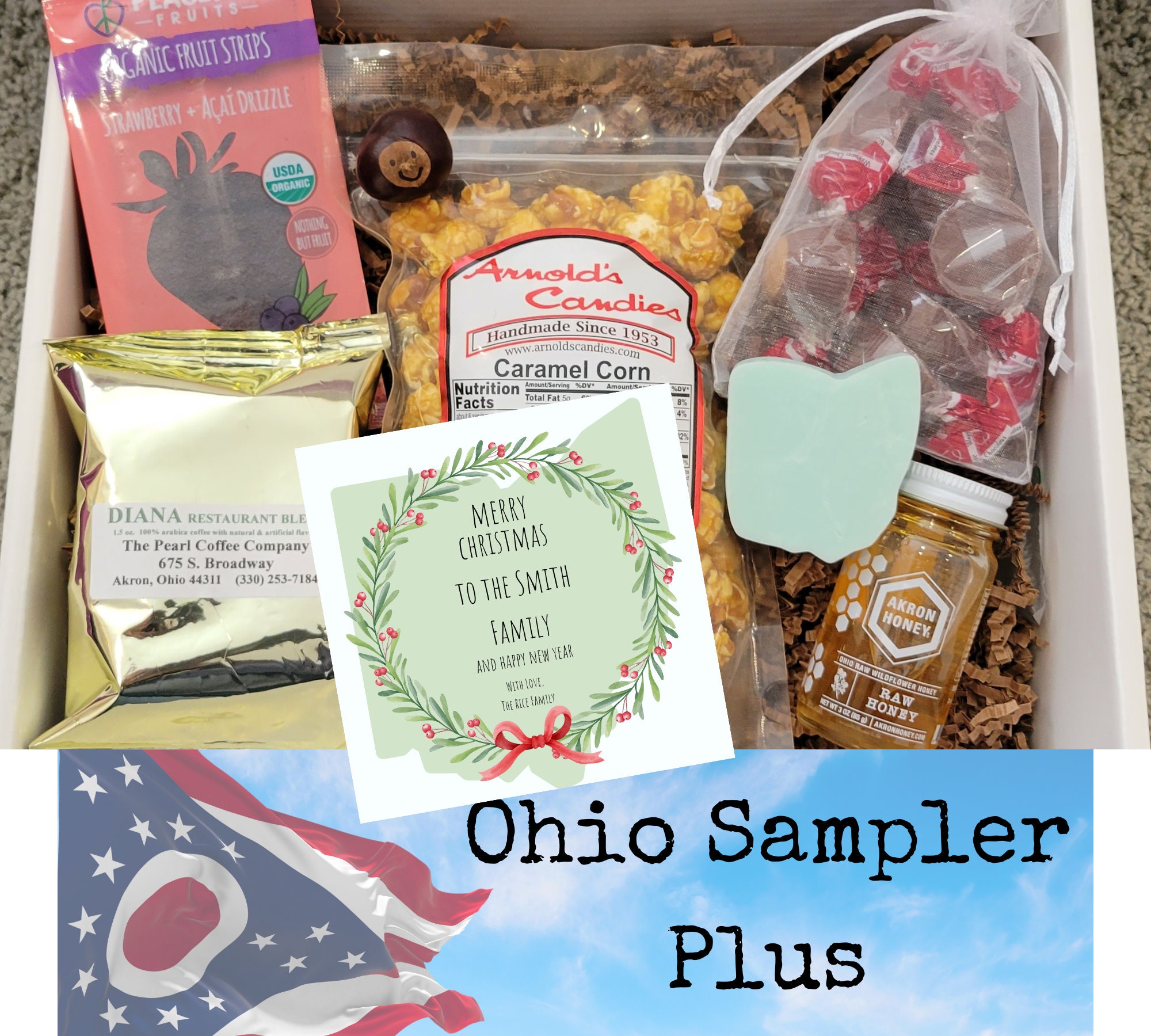 OSU Striped 8 Cookies Gift Box - Assorted Flavors