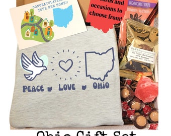 Ohio Gift Box, Gift Basket, Ohio State Gift Box, Birthday, Holiday, Corporate, Relator, Made in Ohio Gift, Buckeye Candy, Ohio Christmas, OH