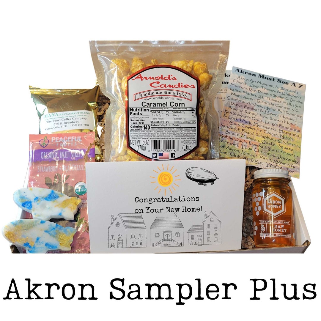 Akron Ohio Gift Box Akron Gift Basket Akron Made Products Etsy