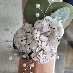 Fairytale Book Flower Wrist Corsage