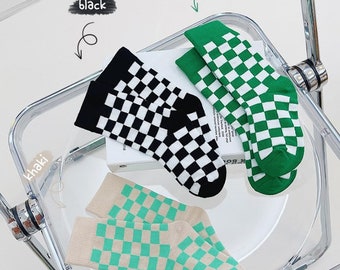 trendy kids, toddler checker socks