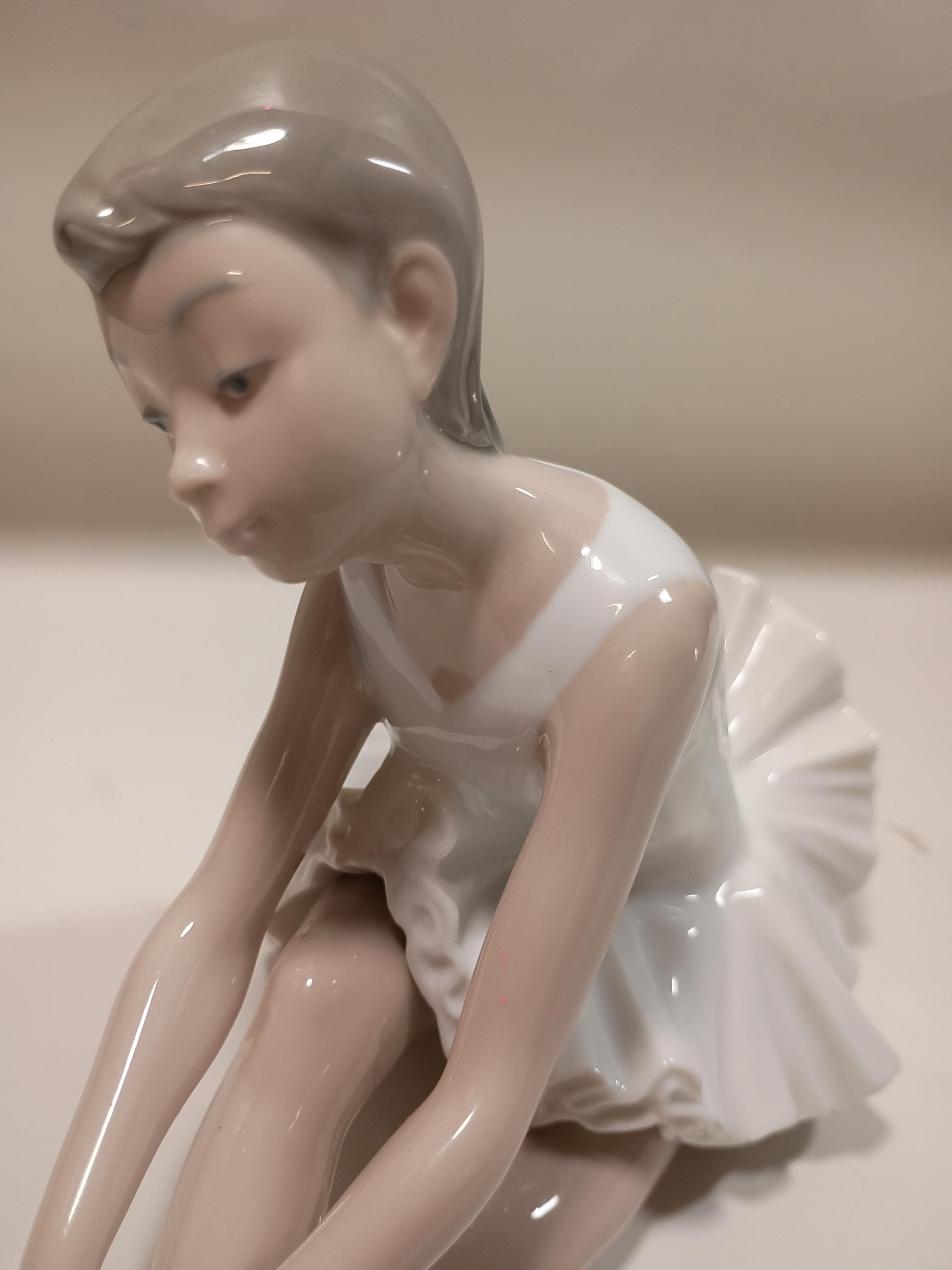 Lladro Ballerina Seated - Etsy