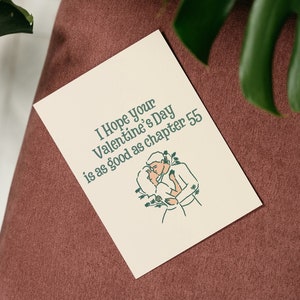 Cartão de Dia dos Namorados, Espero que seu Dia dos Namorados seja tão bom quanto o Capítulo 55, Cartões de felicitações para impressão, Presente Romantasy para leitores