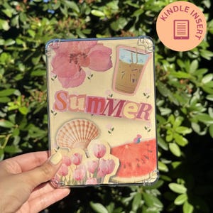 Cute Summer Kindle Insert Beach Gift For Kindle Readers