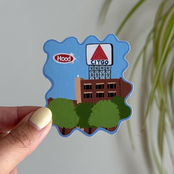 Cute Boston Sticker Bostonian Gift for New England Lovers