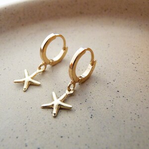 Starfish Huggies • Gold-plated & Gold-filled