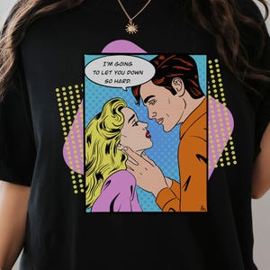 Funny Retro Shirt, Breakup Gift, Retro Style Comic T-shirt, Pop Art Shirt, Retro Shirt, Gift for Best Friend Female, Cheap Graphic Tees