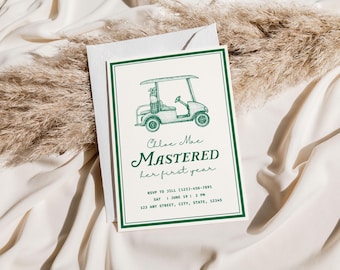 Golf Masters First Birthday Party | Golf Birthday Party | Masters Themed Birthday | Golf Mastered Their First Year (Digital Download)