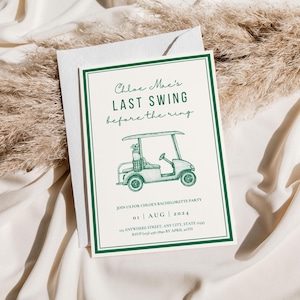 Last Swing Before The Ring Bachelor Party | Golf Bachelorette Party | Let&#39;s Par-Tee |  Golf-themed bachelorette Party | Hole-in-one Party |
