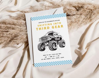 Shifting into 3rd Birthday | Third Birthday Party | Racing Party | Racecar birthday | Shifting to third gear (Digital Download)