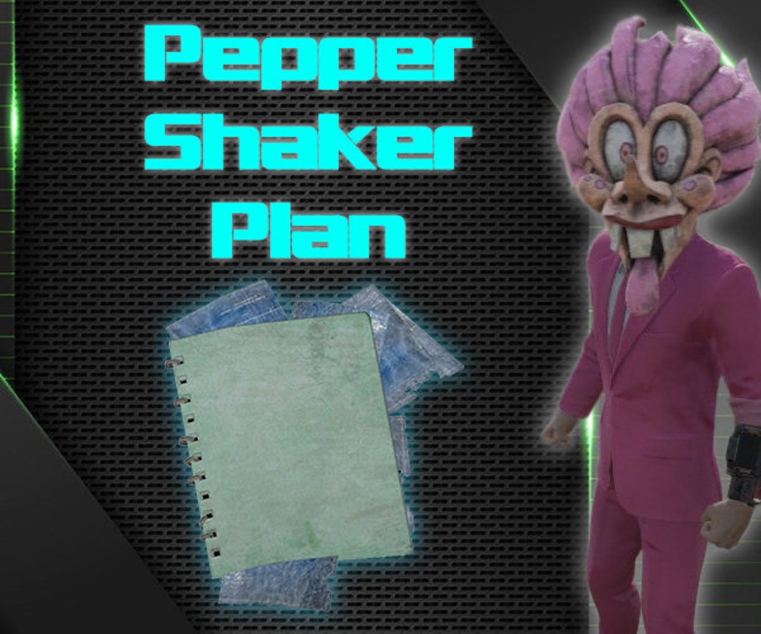Fallout 76 PC Pepper Shaker Plan Etsy