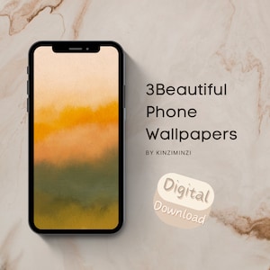 Abstrakte Phone Wallpaper Bundle: Beruhigende iPhone & Android Hintergründe (Digitaler Download)