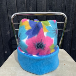 Retro Vier-Punkte Beanie (Blumenkind)