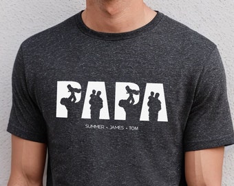 Camiseta personalizada para papá, regalo del Día del Padre, camiseta personalizada para papá