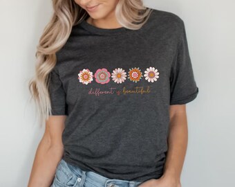 Anders is mooi, Autism Awareness Shirt, ADHD Shirt, Neurodiversity Shirt, Autisme Shirt, Cadeau voor autistische mensen, Autismecadeau, ADHD