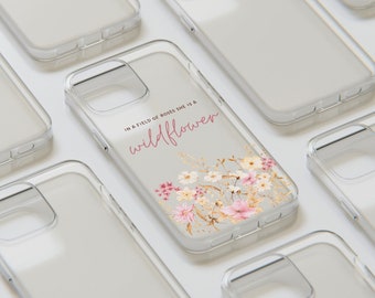 Coque pour iPhone à fleurs, coque de portable à fleurs, coque de portable rose pour iPhone 15, 14 Plus Pro Max, 13 Mini, 12, 11, coque d'iPhone personnalisée, esthétique