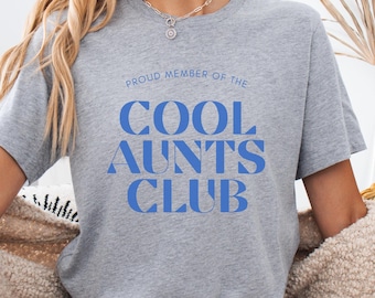 Cool Aunts Club, Auntie T-shirt, Aunt Gift, Cute Gift for Sister, Cool Aunt Shirt, Gift for Aunts, Pregnancy Announcement, Auntie to be Tee