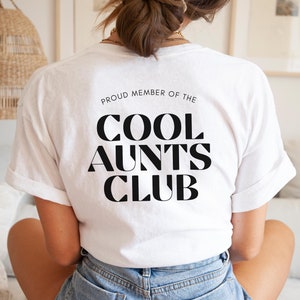 Maglietta zia, Cool Aunts Club, regalo zia, regalo carino per sorella, maglietta zia cool, regalo per zie, annuncio di gravidanza, maglietta zia in arrivo