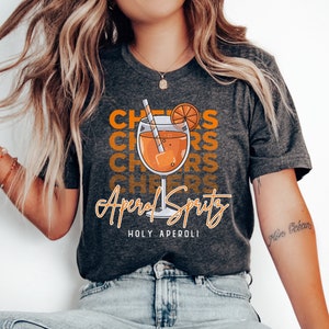 Aperol Spritz Shirt, Aperol Tshirt, Funny Alcohol Quote, Aperol Statement Shirt, Cocktail Shirt, Holy Aperoli, Aperol Lover Gift, Summer Tee