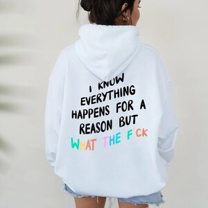 Damen Kapuzenpullover Oversize Mit Backprint - Sweatshirt Für Herbst & Winter