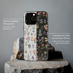 Floral iPhone Case, Flower Phone Case, Wildflowers Phone Case for iPhone 15 14 Plus Pro Max, 13 Mini, 12, 11, Trendy Aesthetic Phone Case image 4