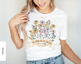 Floral T-shirt, Flower Shirt With Floral Print, Flower Tee