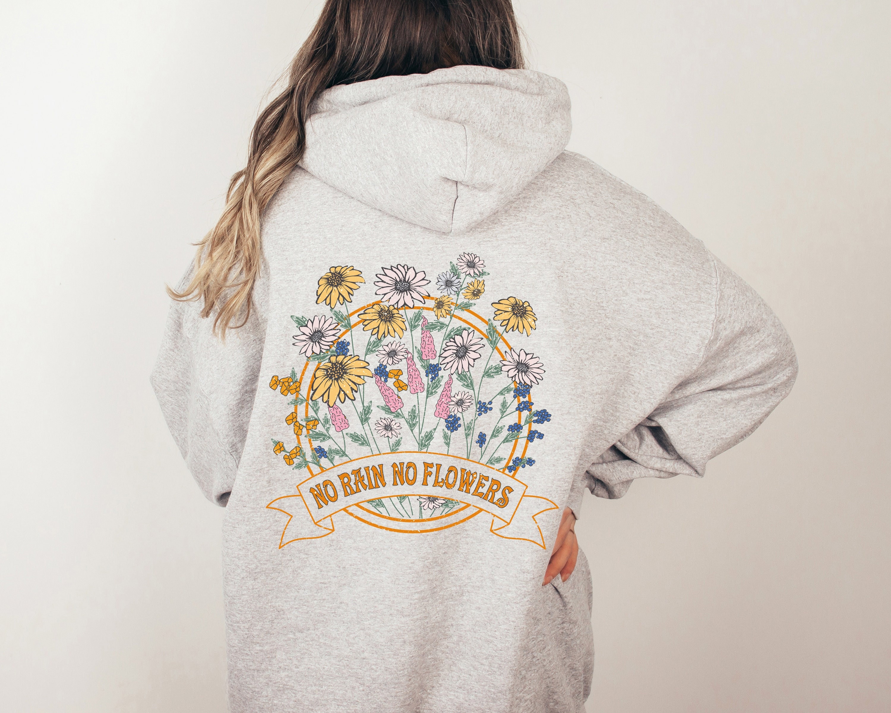 Flower print hoodie online