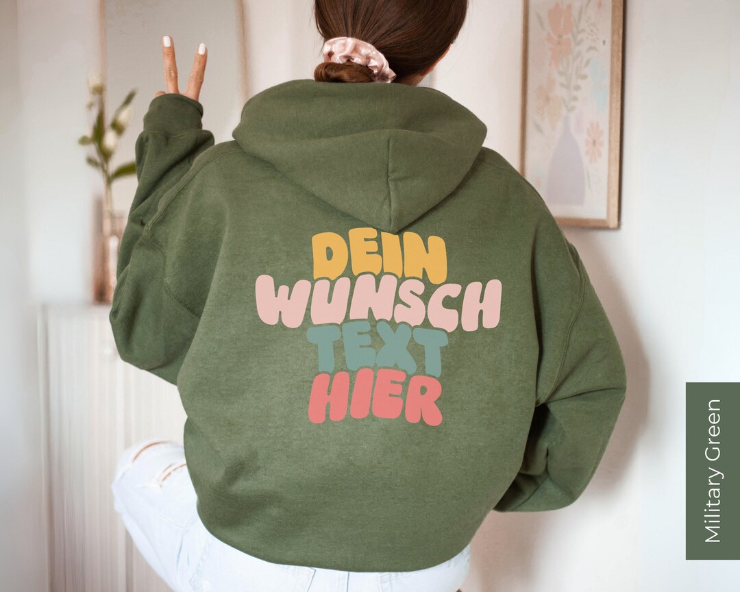 Shops Hoodies Mit Backprint Damen Custom Hoodie With Retro Back