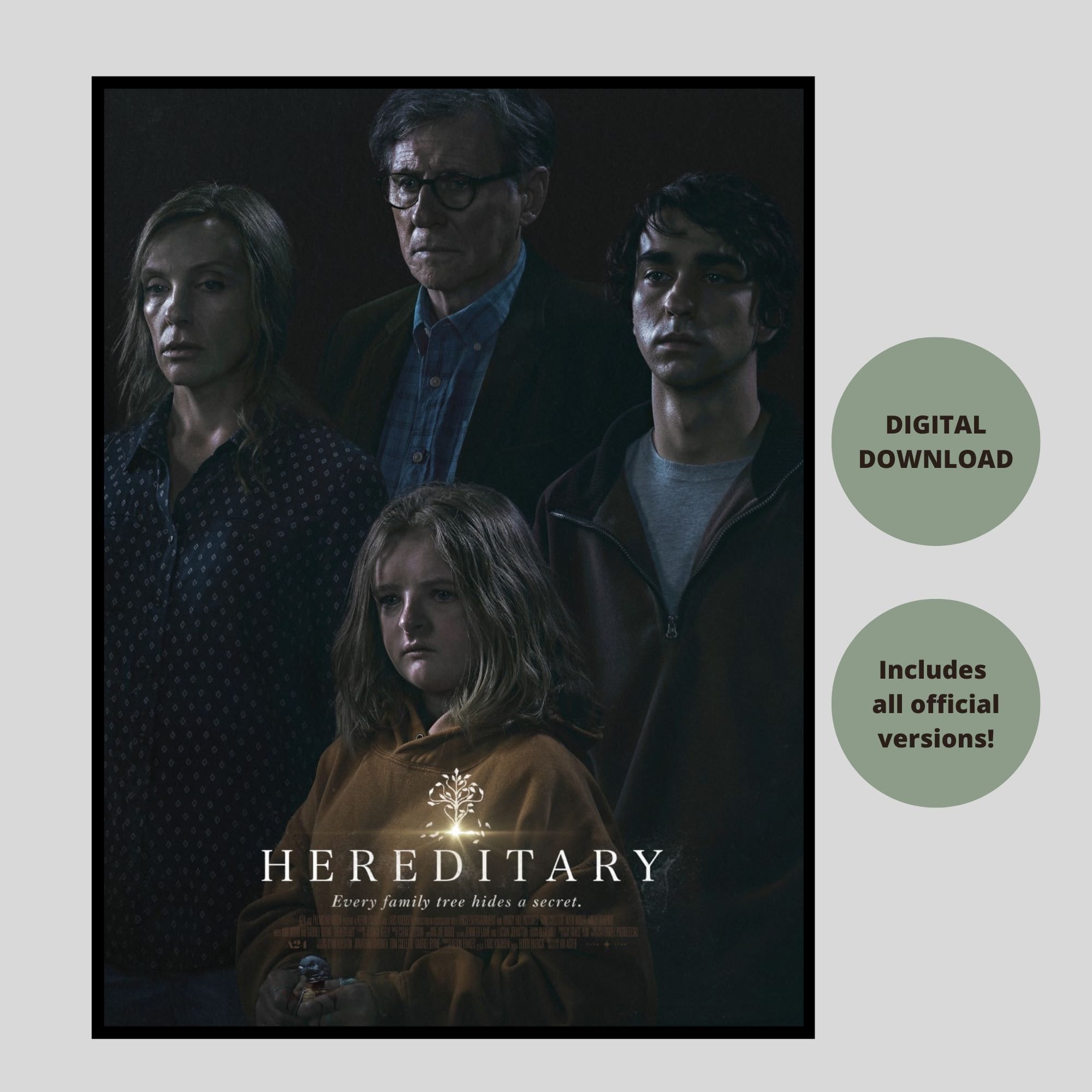 Hereditary Movie Poster digital Download Includes All Etsy