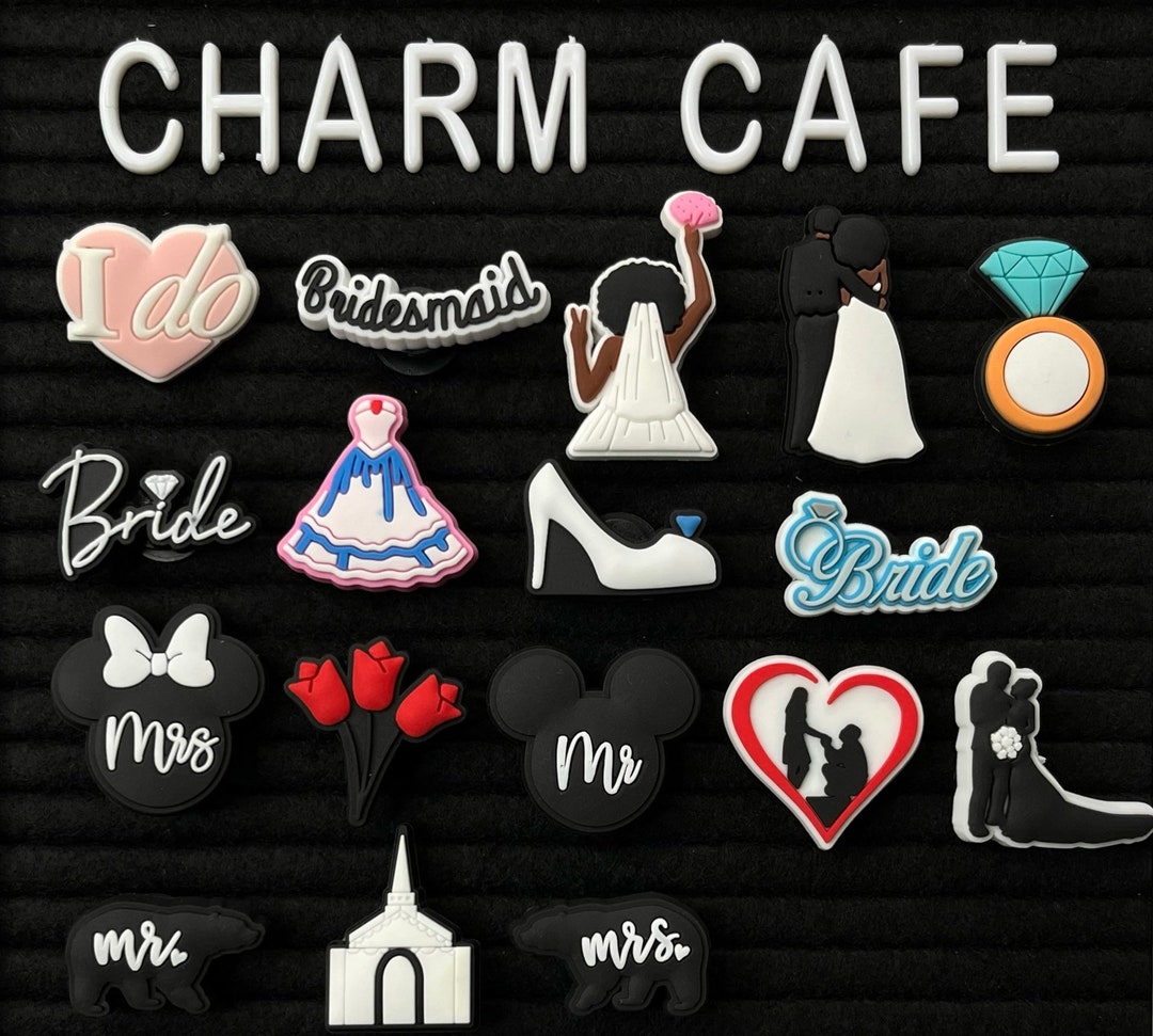 Wedding Croc Charms Bride Croc Charm Groom Croc Charms Etsy