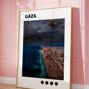 Gaza in the Evening Poster - Printable Poster - Digital Download - Downloadable Wall Print - Hi-Res Instant Download - All Proceeds Donated