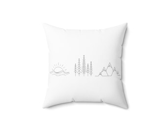 ミニマリスト ネイチャースパン ポリエステル スクエア ピロー