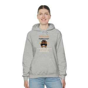 Camping with a bit of Drinking - Unisex Heavy Blend Hooded Sweatshirt