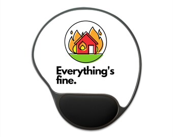 すべて順調です - リストレスト付きマウスパッド