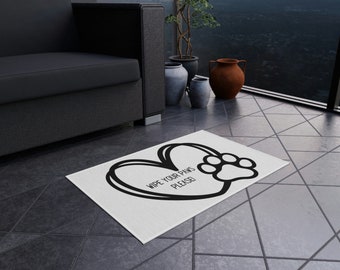 足を拭いてください！ - 屋外用ラグ