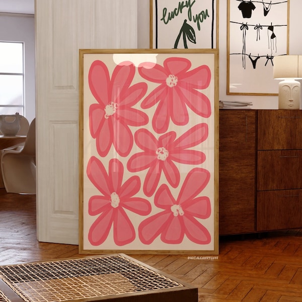 Pink Wall Art Prints Aesthetic Poster Girly Etsy