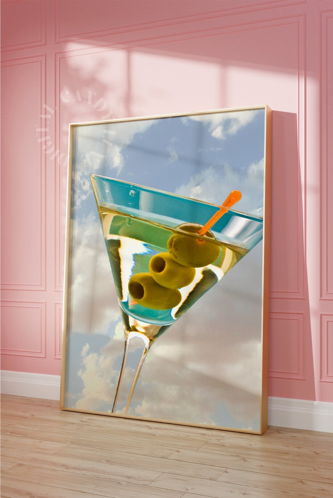 Dirty Martini Print Trendy Wall Art Funky Cocktail Print Retro - Etsy