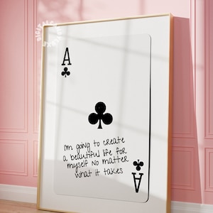 Ass Karte Poster Drucke Trendy Wand Kunst Druck Schwarz Weiß Wand Dekor Digitaldrucke Affirmation Girly Wand Drucke Neutral Schlafzimmer Ideen